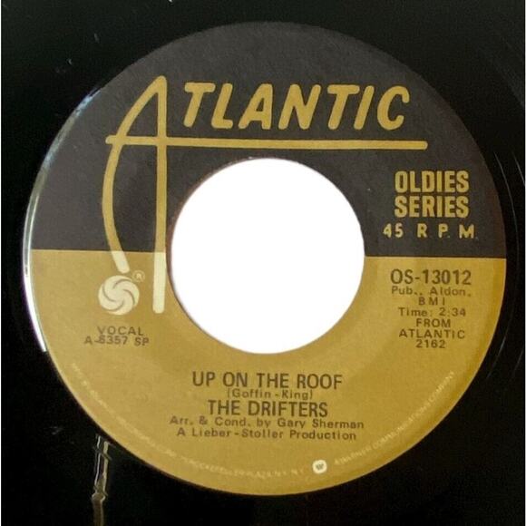 The Drifters Up On The Roof Please Stay 7 inch Vinyl Atlantic Oldies Series Rock - Picture 5 of 8